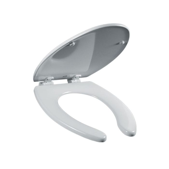 Asiento Alargado Blanco Bisagras Ajustables 1550TTT
