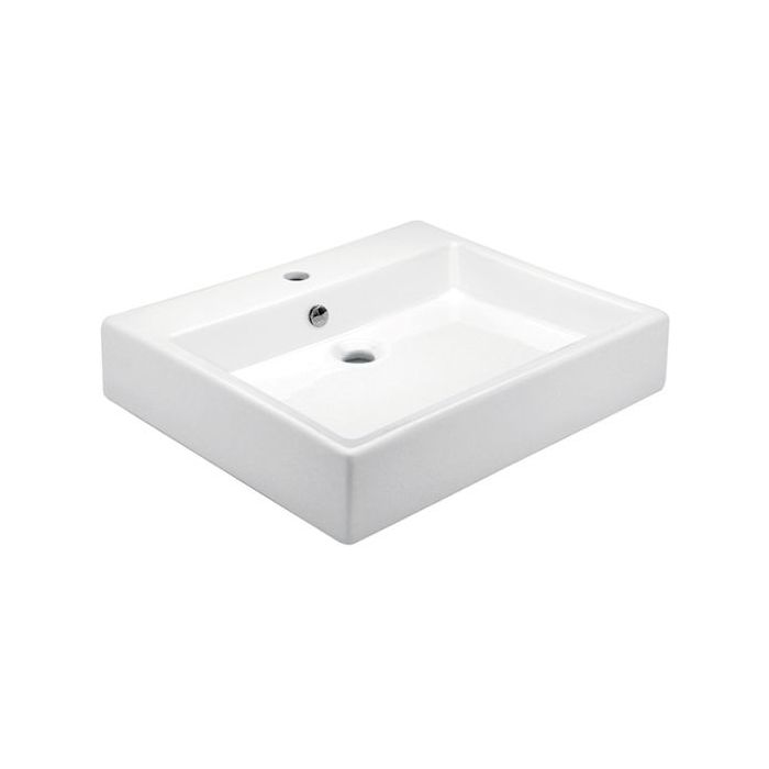 Lavabo Lucerna de Sobreponer Blanco con Rebosadero