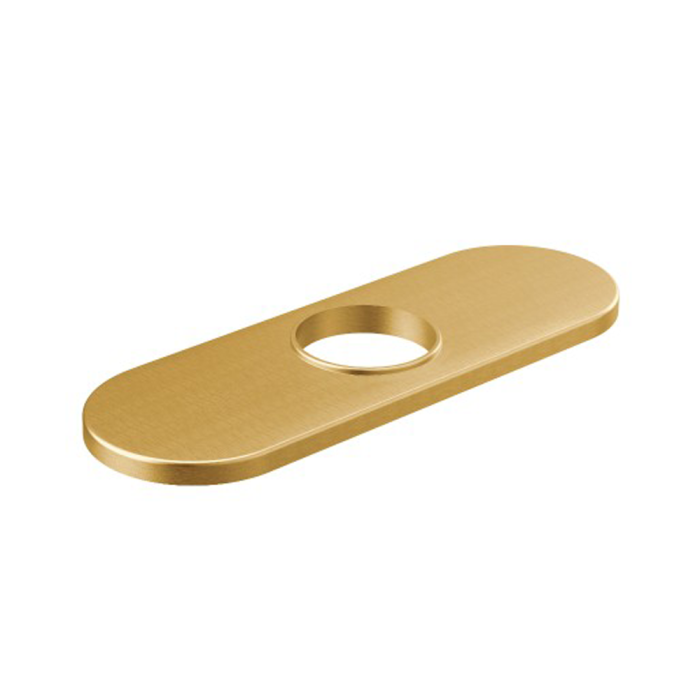 Placa de cubierta para fregadero de 3 orificios oro cepillado