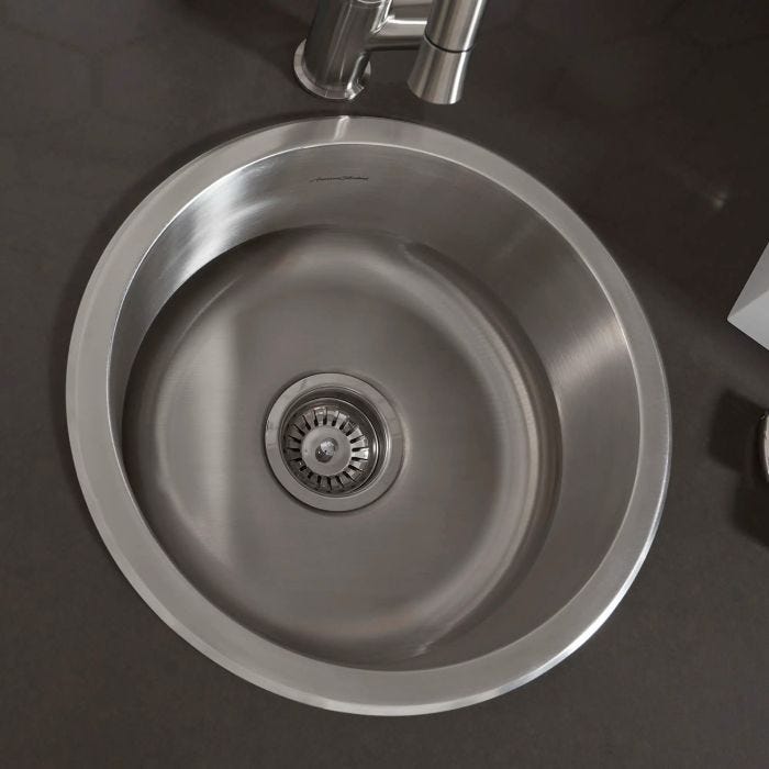 Tarja de Bar de Bajocubierta Portsmouth Redonda 1 Tina 41.6 cm Acero Inoxidable American Standard