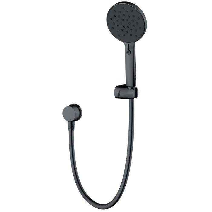 Regadera de teléfono con flujo variable negra