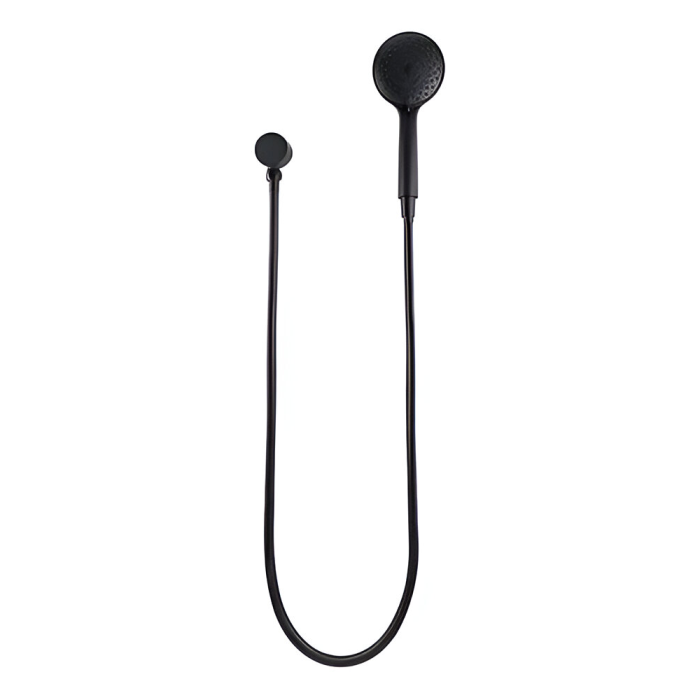 Regadera De Teléfono De 5 Funciones Negro Mate De Abs