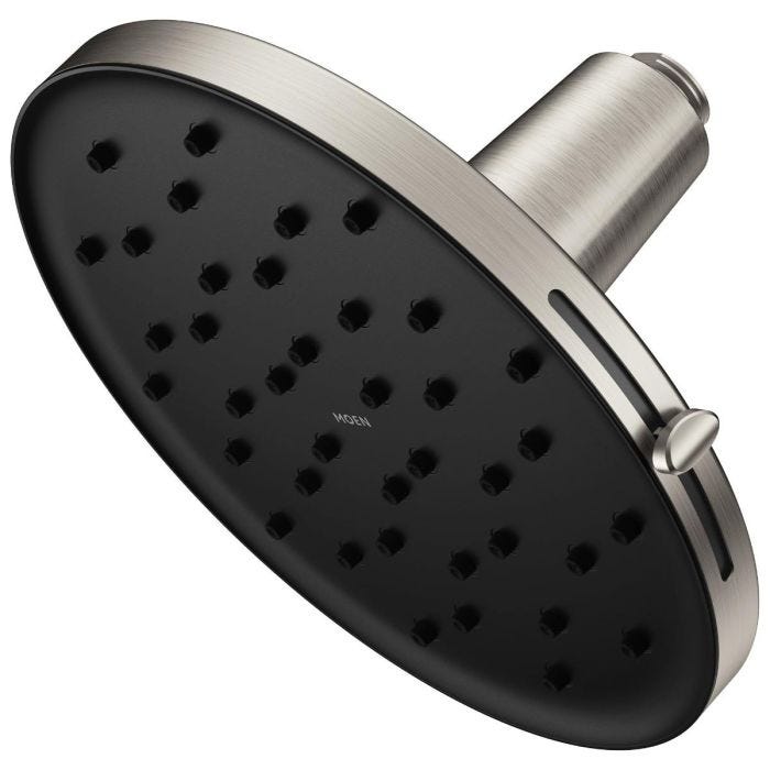 Cebolleta Tipo Lluvia Verso 9" Niquel Cepillado 
