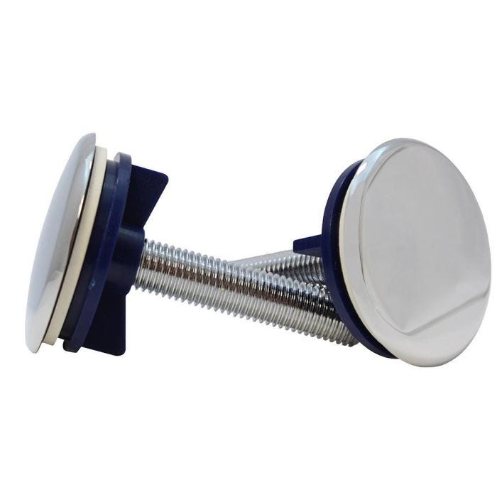 Juego de tapones cubretaladros para lavabo cromo