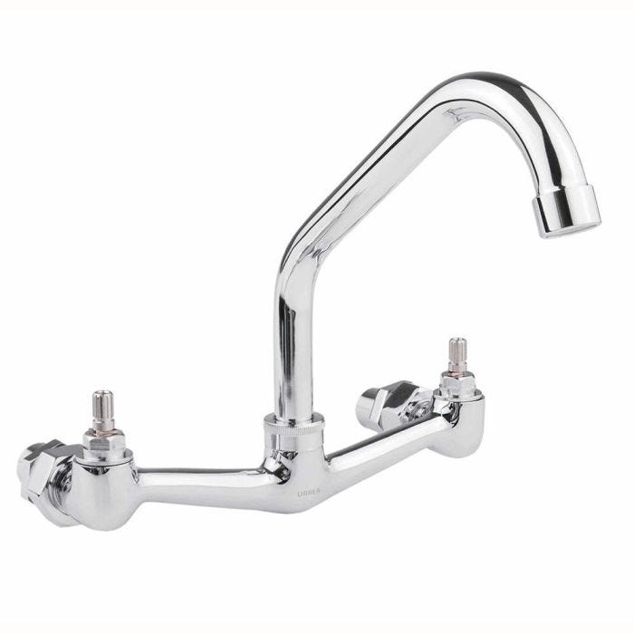 Mezcladora Clásica de empotrar a pared cromo 8"