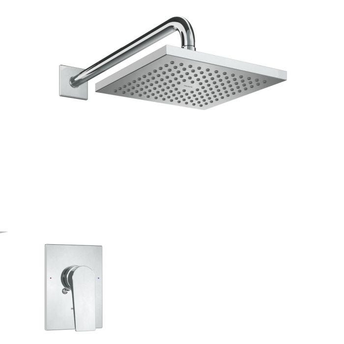 Juego de Maneral y Regadera T/Lluvia 7.9" Cromo