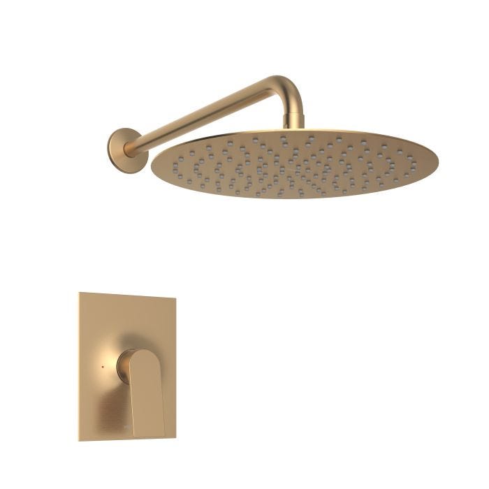 Diletta Regadera de Lluvia Oro Bronce con Monomando Oro Bronce Moen