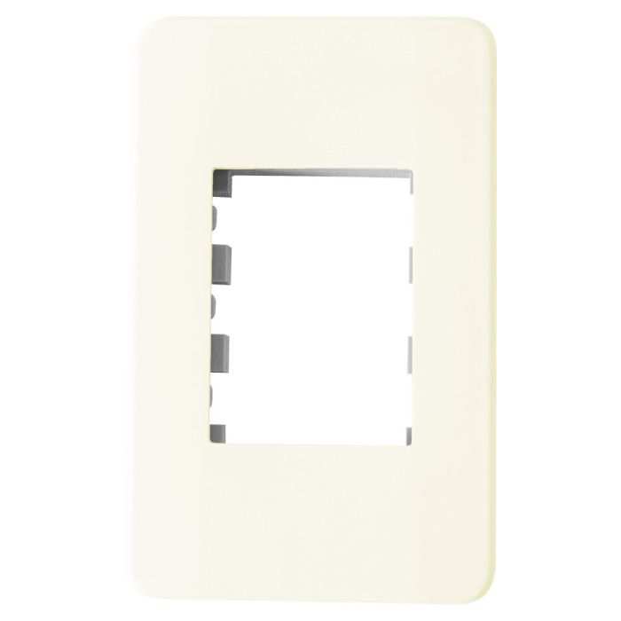 Placa tradizione de 3 ventanas color marfil