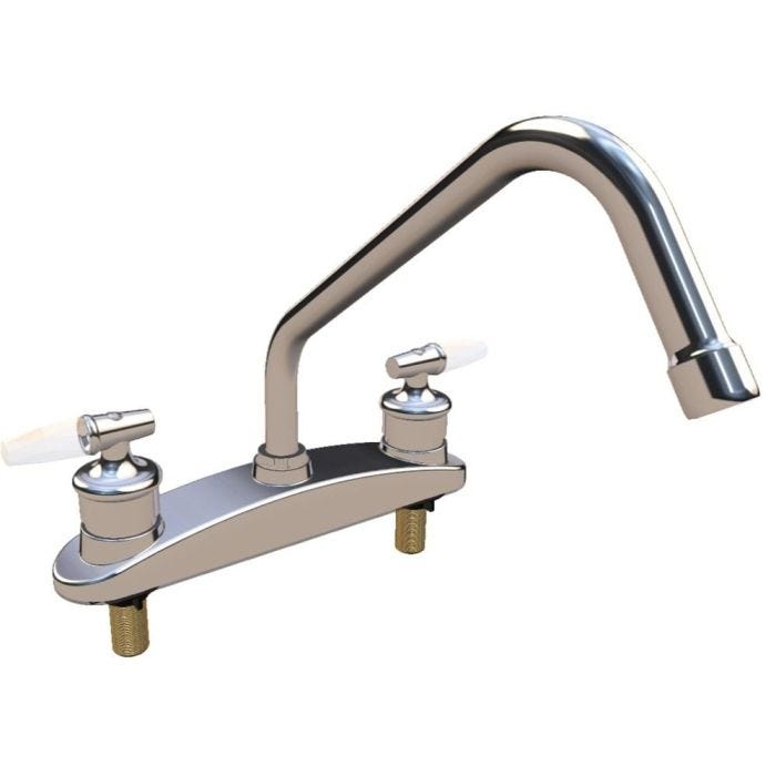 Mezcladora Clásica vertical para fregadero cromo 8"