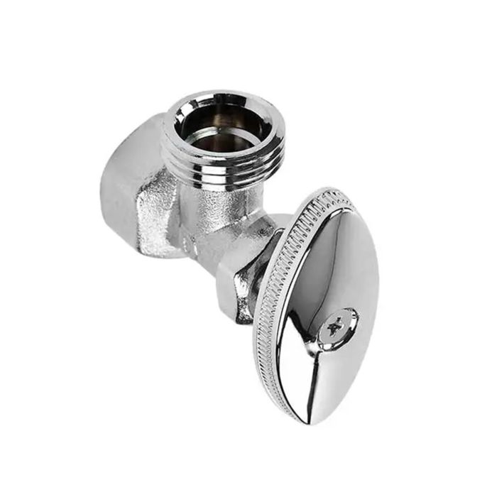 Llave de Control Angular 1/2" Cromo Dica