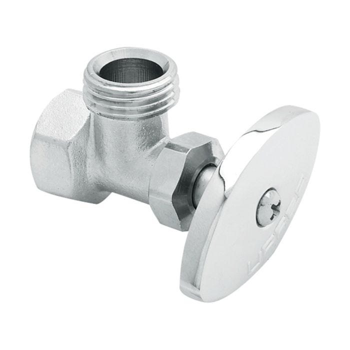 Llave de Control Angular Sin Contratuerca 1/2" Cromo Urrea