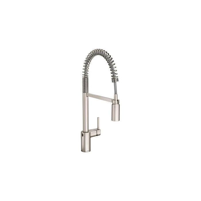 Monomando extraíble curva inoxidable para cocina con MotionSense Wave y Spot Resist