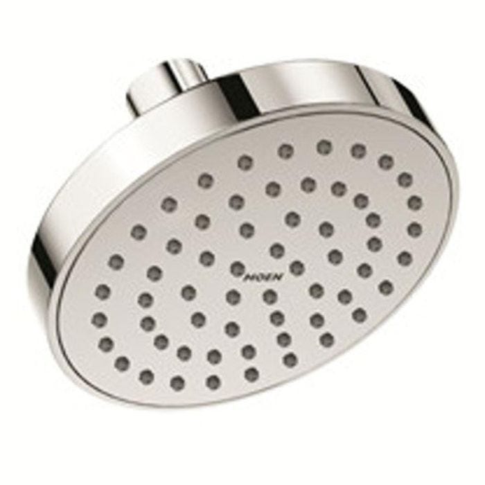 Cebolleta de regadera de rocío de una función de 4-3/8" de diámetro, en cromo Siena