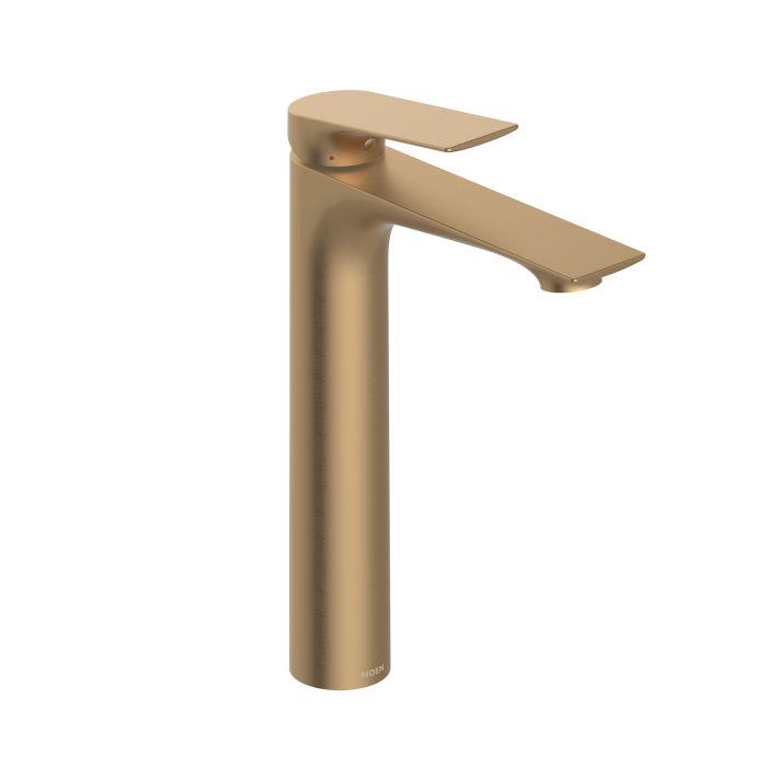 Diletta Mezcladora Monomando Alto para Ovalin Oro Bronce Moen