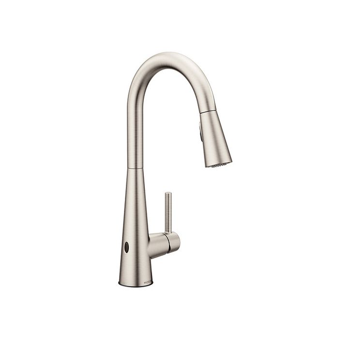 Monomando de cocina Sleek de Acero Inoxidable con MotionSense Wave y Spot Resist Moen