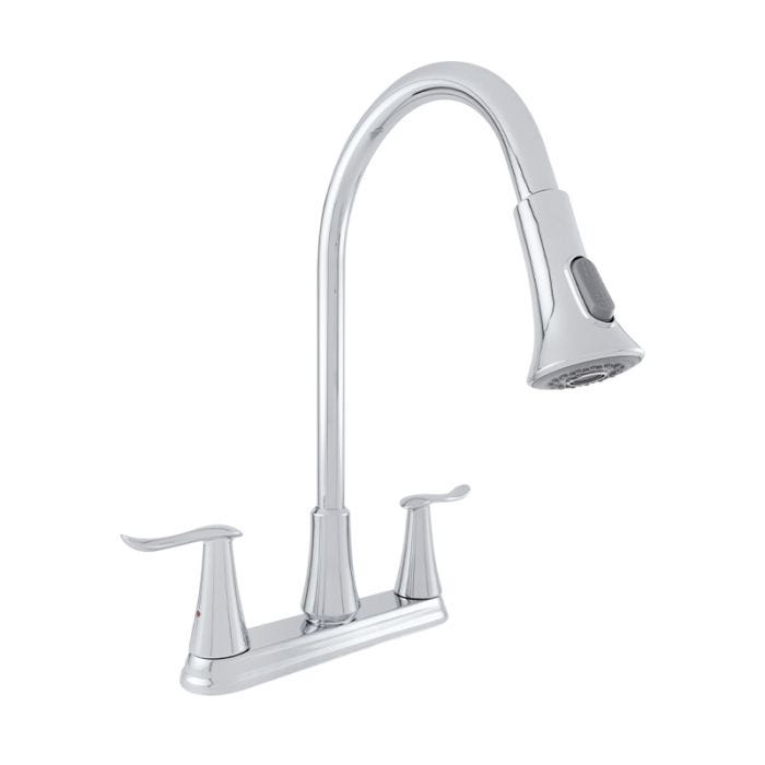 Mezcladora para Cocina con Nariz Retráctil Acabado Cromo Urrea