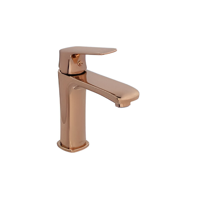 Monomando corto para lavabo Cassia Rose Gold