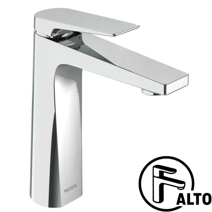 Monomando Berat para Lavabo Push Button Cromo Moen