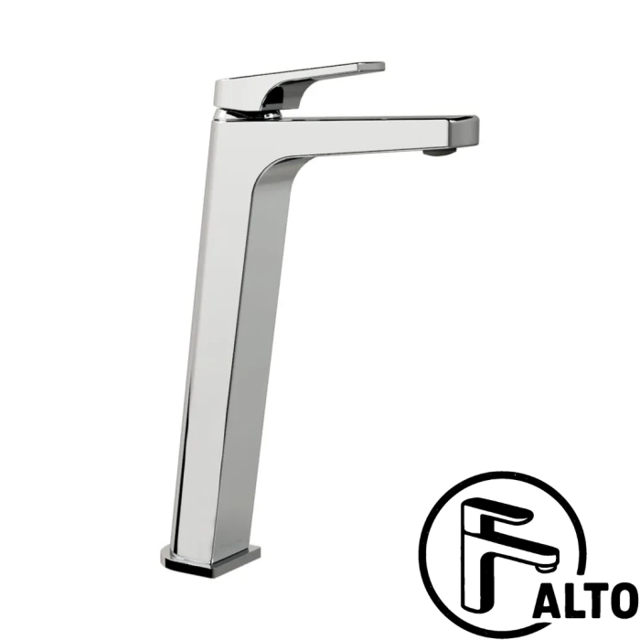 Monomando Quadratta alto para lavabo cromo sin contra