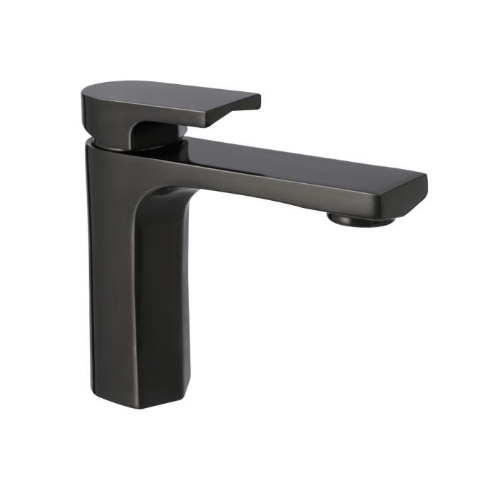 Monomando Corto para Lavabo Jym Brushed Metal Black