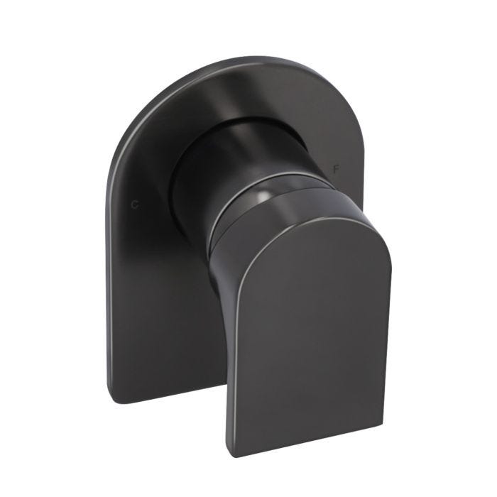 Monomando Para Regadera Urrea Jym Brushed Metal Black