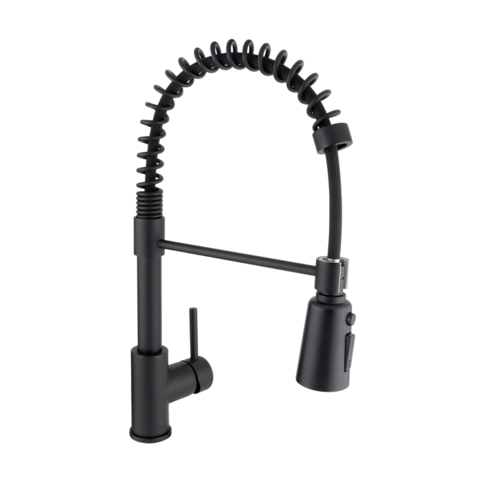 Monomando para Cocina Semi Profesional Acabado Negro Mate Urrea