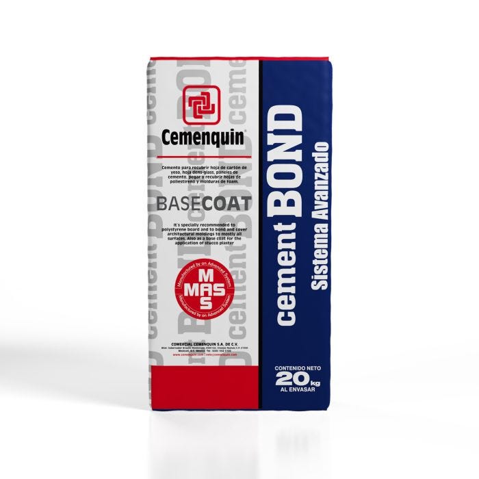 Adhesivo Cement Bond Basecoat 20 kg Cemenquin