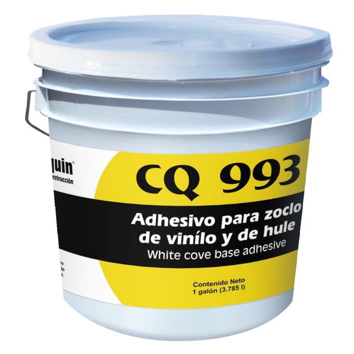 Adhesivo CQ-993 para Zoclo de Vinilo y Hule 1 Galón Cemenquin