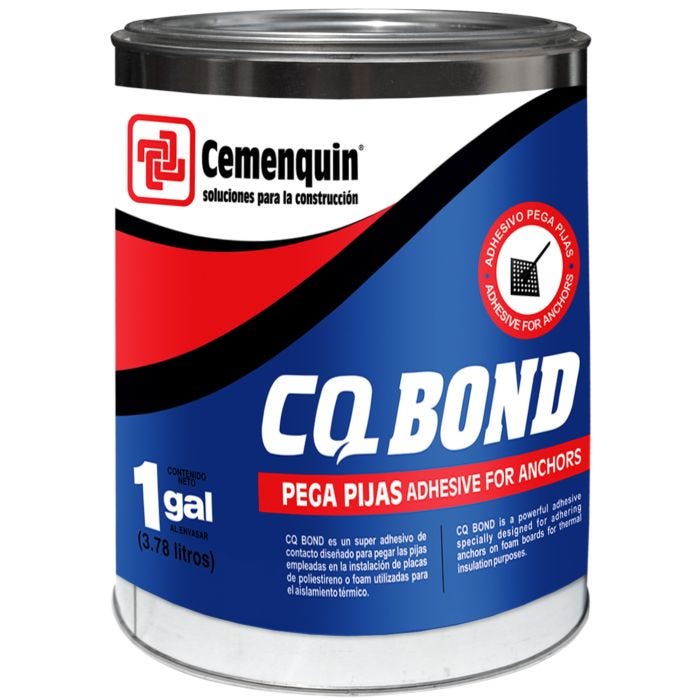 Adhesivo CQ Bond Pega Pijas 1 Galón Cemenquin