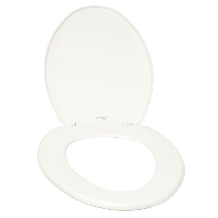 Asiento para Sanitario Alargado Frente Cerrado Línea Clásica 47 cm Coflex