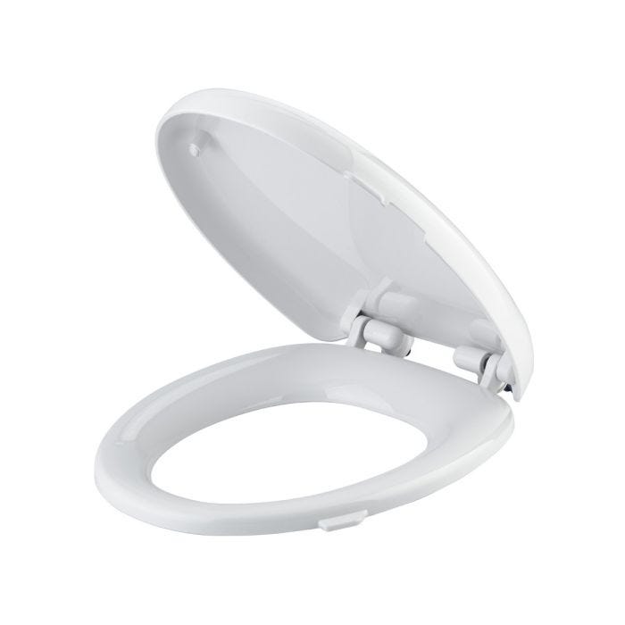 Asiento para Sanitario Versatile Alargado Cierre Lento Blanco Corona