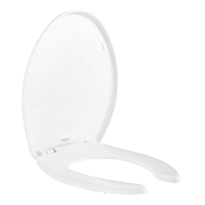 Asiento para WC Alargado con Tapa de Cierre Lento Blanco Helvex