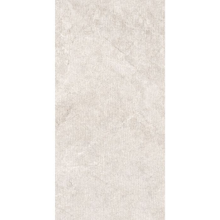 Azulejo Alpes Hueso 60 x 120 cm Rigato Rectificado