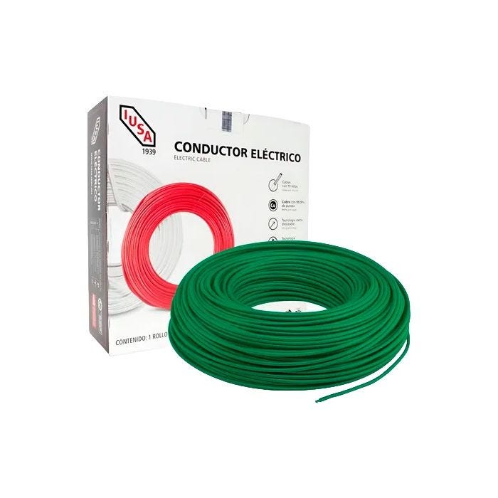 Cable THHN Calibre 10 AWG 100 m Verde IUSA
