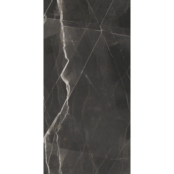 Piso Calacatta Black 60 x 120 cm Negro Satinado Rectificado