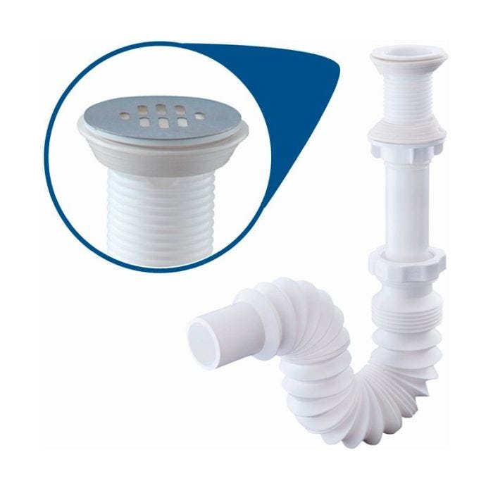 Céspol Flexible sin Bote con Rejilla de Acero Inoxidable Urrea