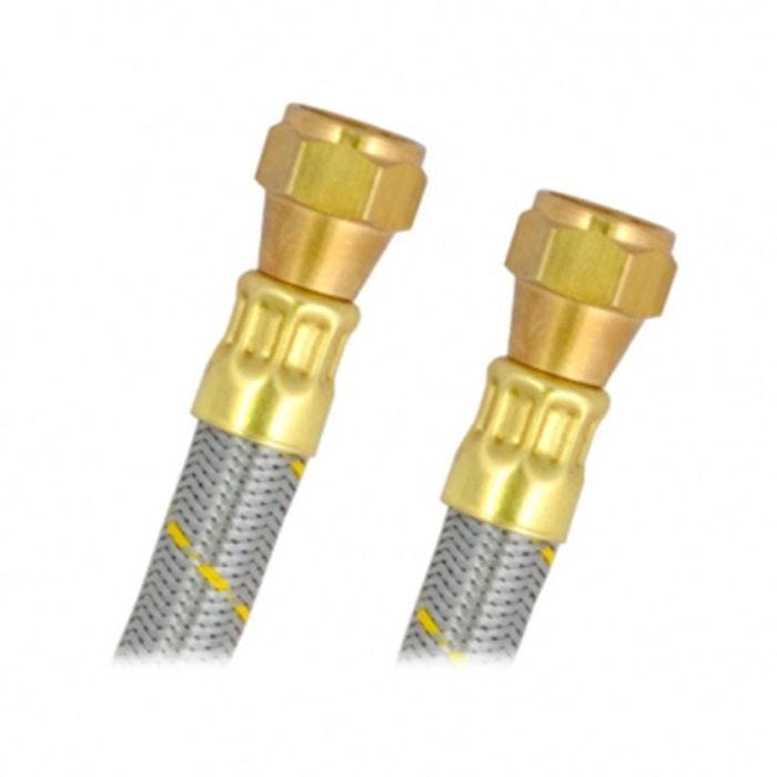 Manguera flexible para gas acero inoxidable 1/2" x 1/2" uso comercial