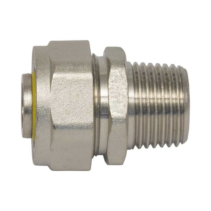 Adaptador PE-AL-PE macho 3/8" x 3/8" MNPT