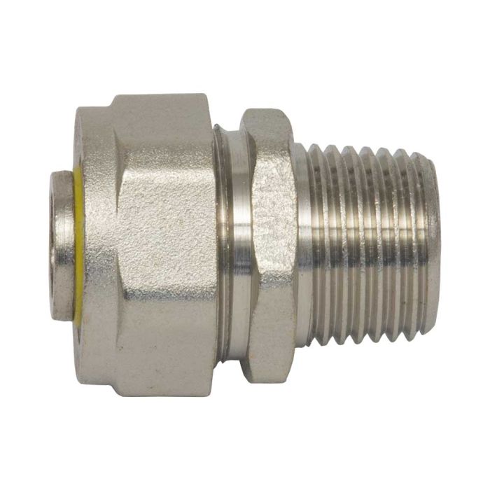 Adaptador PE-AL-PE macho 3/8" X 1/2" MNPT