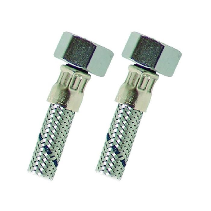 Manguera Flexible para Agua Acero Inoxidable 1/2" X 7/8"