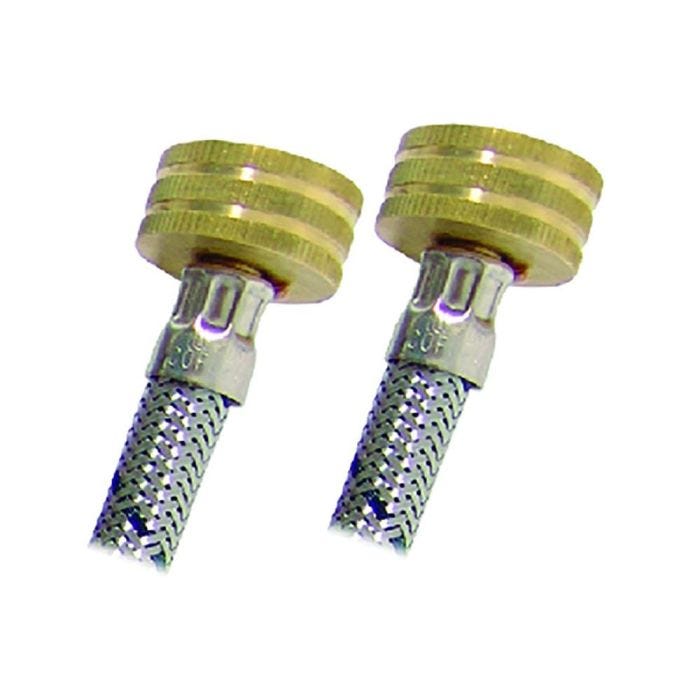 Manguera flexible para lavadora acero inoxidable 3/4" x 3/4"
