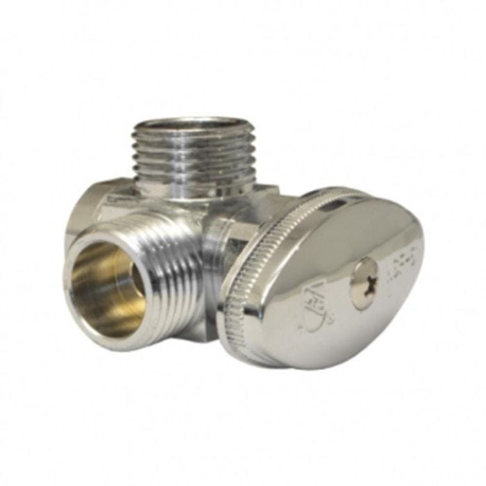 Llave de Control para Agua Cromo Angular 2 Salidas
