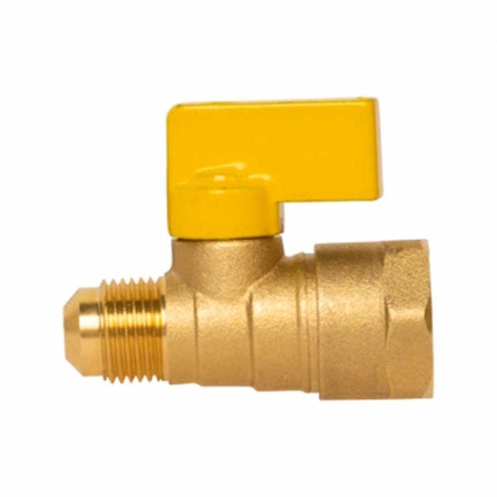 Llave de control para gas 1/2" FNPT x 3/8"