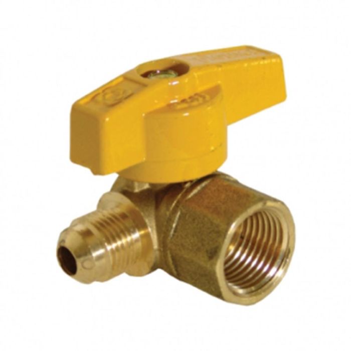 Llave de control para gas dorado flare angular
