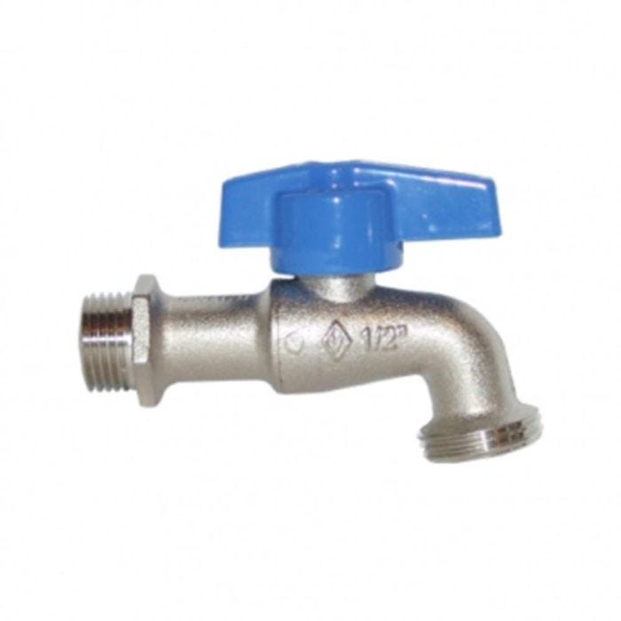 Llave de esfera para jardín cromo