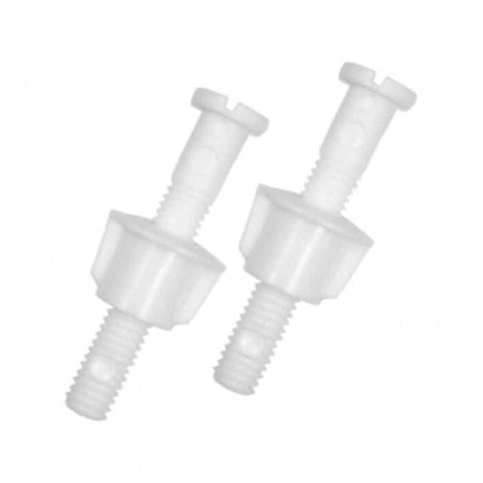 Tornillos de Plástico para Asiento de Sanitario Blanco