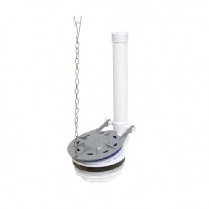Válvula de Descarga para Tanque de Sanitario Blanco 76 mm (3") — Para Sanitario de Dos Piezas