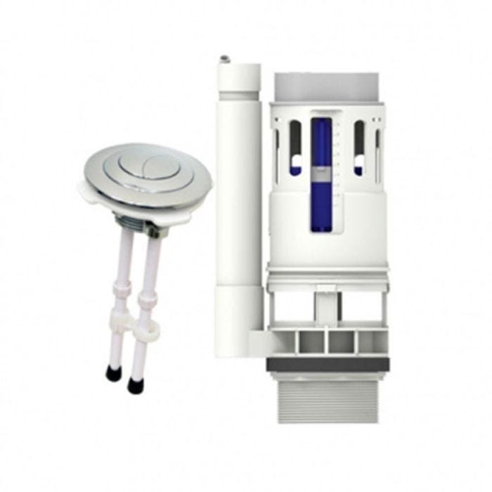 Válvula de Descarga para Tanque de Sanitario Blanco 76 mm (3") Dual 3"