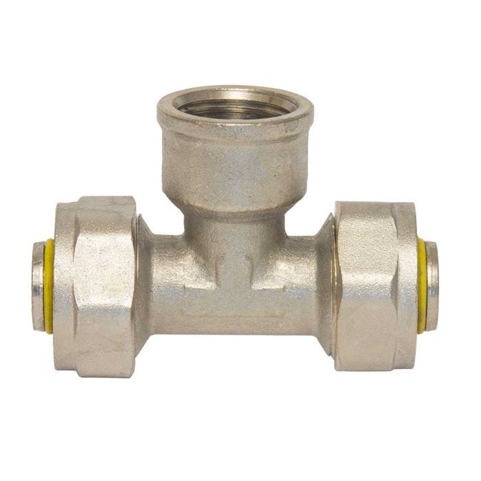 Tee PE-AL-PE hembra 1/2" x 1/2" x 1/2" FNPT