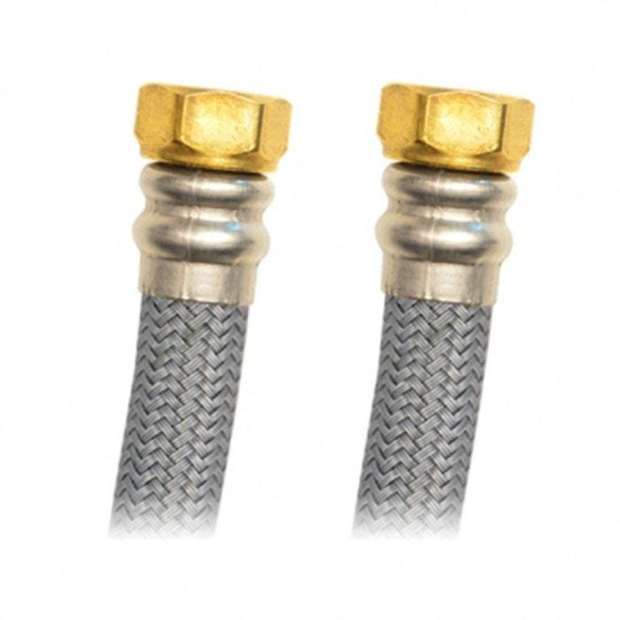 Manguera flexible para boiler 1/2" x 1/2" flujo mayor